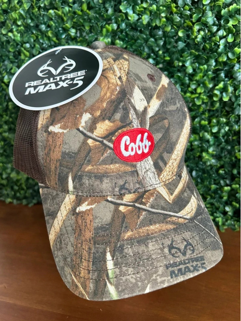 Realtree MAX-5 Camo Trucker Hat Cobb Embroidered Snapback NWT